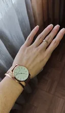 La Rosa Oro 1 Set pulsera reloj del cuarzo de Japón creativo diseño impermeable de malla de acero inoxidable relojes reloj femenino