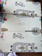 Estera de juego infantil brillante para bebés, 200cm x 180cm x 1cm, almohadilla plegable para gatear, XPE, para el hogar, exteriores, juego de rompecabezas impermeable