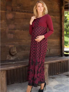 

Maternity Clothing Circle Kombin Hijab Dress