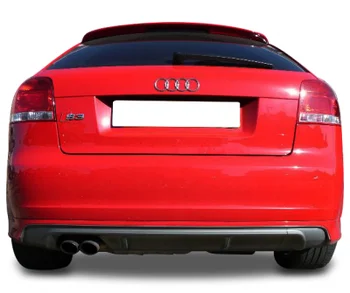 

Audi A3 8P S3 2003-2008Rear Bumper Diffuser Vacuum Plastic Unpainted