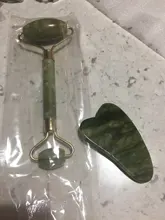 Natural Jade rodillo Guasha piel raspador Set Facial piedra reafirmante cara Anti-envejecimiento ojos hinchados masajeador cuello Anti arrugas