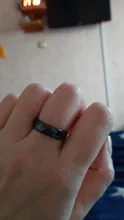 Trendy 6MM Black & White Cutting Ceramics Rings Jewelry Classic Wedding Engagement Engagement