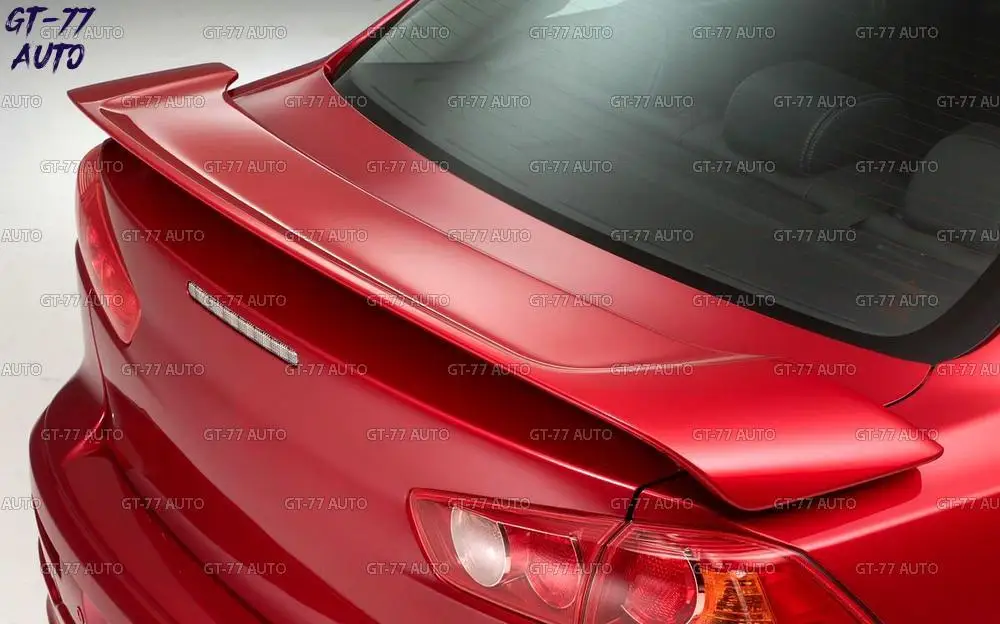 Спойлер на крышку багажника для Mitsubishi Lancer X 2007- рестайлинговый вид внешний материал ABS пластик Стайлинг тюнинговая накладка