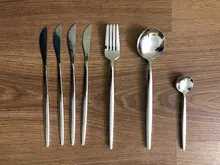 Spoons-Set Dinnerware-Set Tableware Forks Cutlery-Set Wedding-Mirror Kitchen-Knives Stainless-Steel