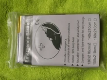 Kit de primeros auxilios de rescate para campamento, manta térmica de mylar para mantener el calor caliente, para exteriores, supervivencia, 2021