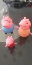 Figuras de acción de Peppa pig, George, familia de conejillos de indias, papá, mamá, Anime Original, juguetes para niños, regalo de Navidad