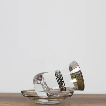 

Turkish tea glass team. Handcrafted High Quality. 12 pieces 6 Pieces of Tea Cups 6 Pieces of Tea Saucers. Luxury cup sets.