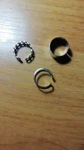 Conjunto de anillos circulares Punk para mujer, Hiphop/Rock, accesorios de dedo con índice de apertura, hebilla, anillo de cola de junta, joyería