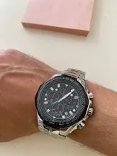 WWOOR Relojes hombres superior de la marca de lujo de negro deporte cronógrafo reloj hombre grande de moda reloj de pulsera de cuarzo Dial reloj Masculino 2021