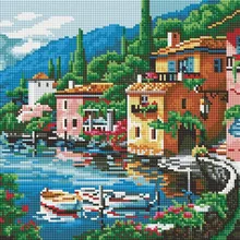 Алмазная мозаика EF 212 Морская бухта 30*40