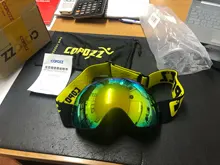COPOZZ-Gafas de esquí de doble capa para hombre y mujer, máscara de esquí grande antiniebla, UV400, gafas de Snowboard, GOG-201 Pro