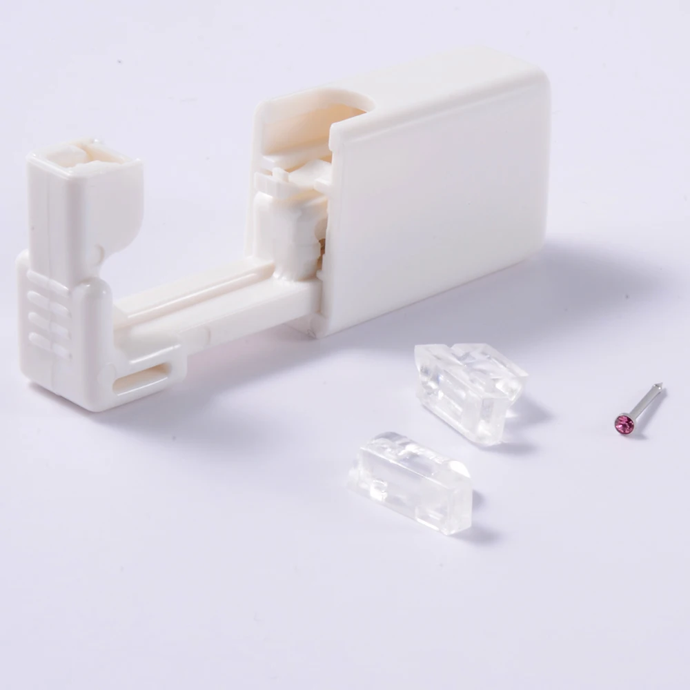 Disposable Safe Sterile Piercing Unit for Gem Nose Studs Piercing Gun Tool Machine Kit Earring Stud Body Jewelry 1 Unit