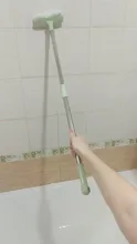 Vanzlife-cepillo de cerdas de mango largo para baño, cepillo de baño para fregar, limpieza de suelo de azulejos de cerámica