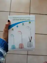 Pen-Holder Desk-Lamp Book Read-Light Dimming Bedside Home-Decor Pink Eye-Protect Touch