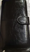 Purses Wallet Female Leather Genuine Women Porte Long Mujer Solid Cuzdan Bayan Femme