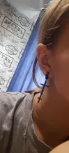 Pendientes de Clip de acero inoxidable Punk para hombres y mujeres, joyería gótica sin perforación de Color negro, para los mejores regalos para chicas, 1 pieza