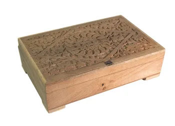 

Wooden box MARRON lid BALSA 38X26X9