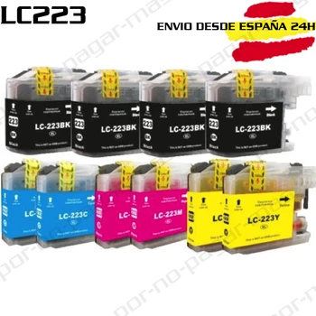 

10x BROTHER LC223 ink cartridges for BROTHER MFC-J5320DW MFC-J5620DW DCP-J4120DW MFC-J880DW MFC-J480DW MFC-J680DW printer
