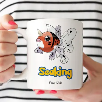 

Personalized Pokemon Seaking White Mug Cup