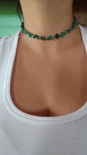 Choker Beads Jewelry Stones Turquoises Trendy Necklace Gravel Natural-Semi-Precious Komi