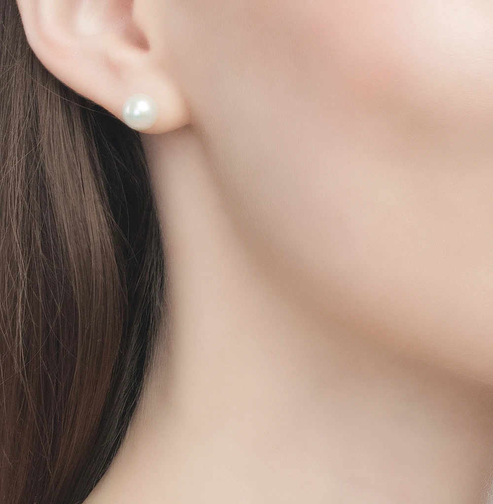 Silver earrings with pearls SUNLIGHT test 925