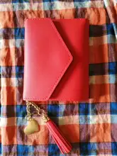 Mini borla cartera las mujeres de moda bolso de mujer Mini carteras estudiantes coreanos cartera encantadora mujer pequeña cartera para las mujeres