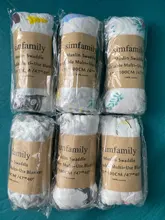 [Simfamily]-Manta suave 100% algodón para bebé, saco de dormir para bebé, funda para cochecito, colchoneta de juego, muselina, 1 pieza