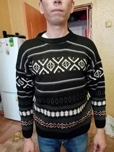 Suéter de Estilo Vintage para hombre, jersey de Jacquard cálido de acrílico, cuello redondo de moda, invierno, nuevo, Otoño, 2020