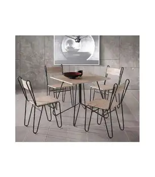 

Set Lisbon kitchen square table and 4 chairs.