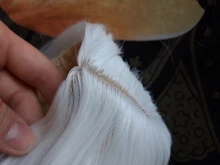 QQXCAIW-Peluca de pelo sintético largo liso para mujer pelucas de pelo sintético resistentes al calor en color negro, blanco, rosa, naranja, morado y gris