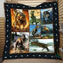 Рекс Динозавр, 3d цифровая печать и хлопка летом прохладно Стёганое одеяло кондиционер мыть водой завод