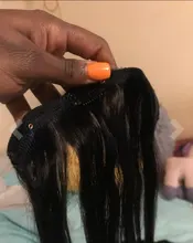 24 pulgadas 6 unids/set Clip en pelo Natural extensiones de cabello lacio Clip ins sintético Clip en la extensión del pelo para las mujeres