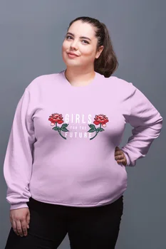 

Angemiel Wear Girls For The Future Pink Women Sweatshirts