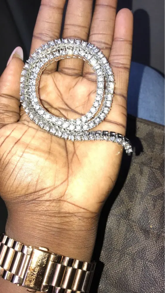 Tennis Chain Necklace – DameofDiamonds