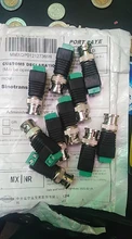 1/2/10 Uds 12V DC hombre conector hembra DC enchufe conector BNC potencia CCTV DC Cable 2,1mm x 5,5 adaptador BNC para la luz de tira llevada