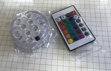 Submersible-Light Vase-Bowl Battery-Operated Underwater-Night-Lamp Led 10leds Garden