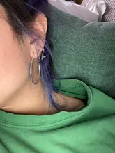 Pendientes de aro de plata de ley 100% para mujer, caja de regalo de bucle redondo, aretes de aro de plata simples, Piercing