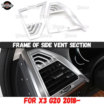 

Frame of side vent section case for BMW X3 G20 2018- ABS plastic molding 1 set /2 pcs decoration car styling