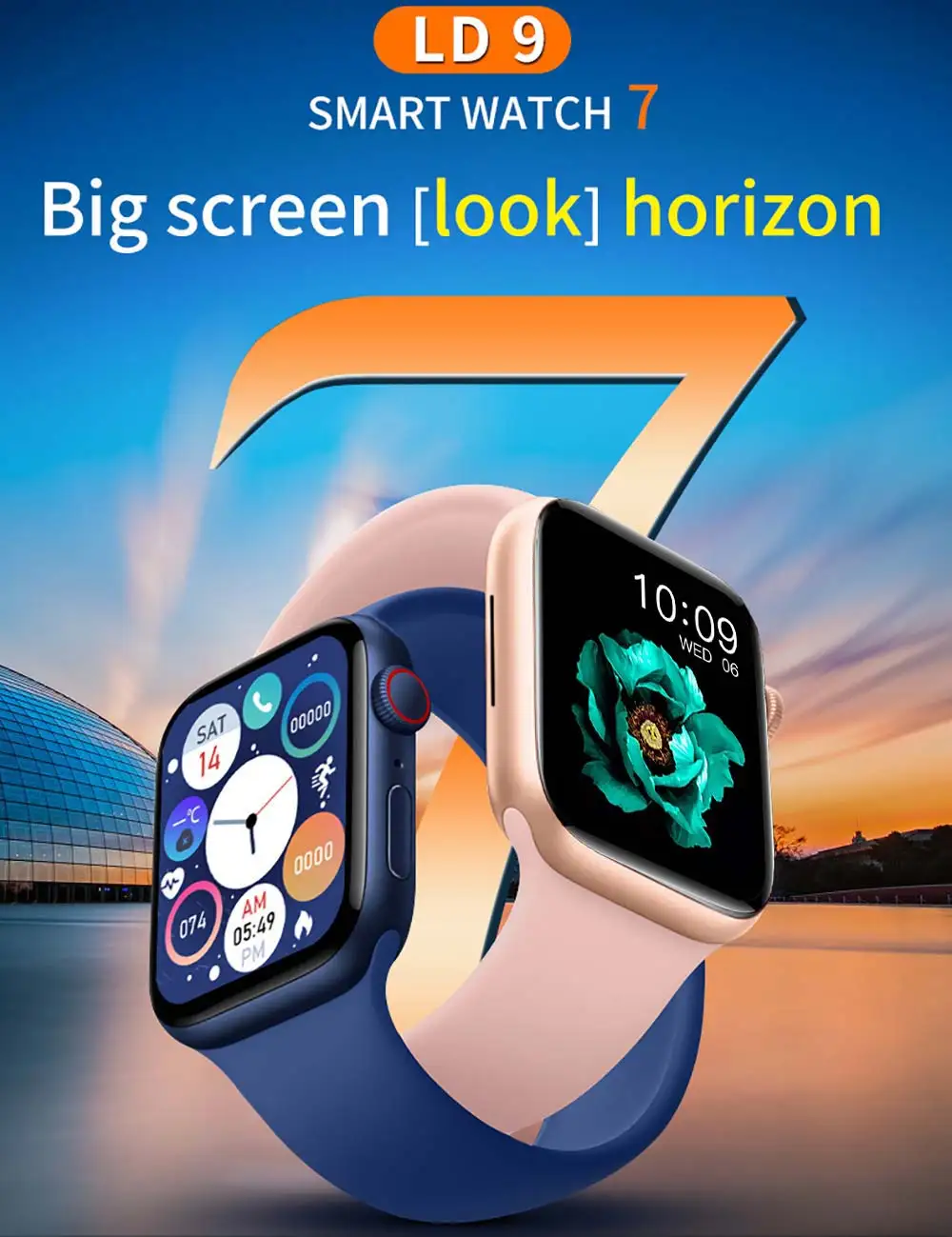 IWO Smart Watch Men Series 7 Wireless Charge Smartwatch Women Heart Rate Watches Bluetooth Call Fitness Tracker For Android IOS