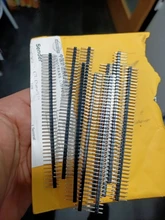 10 Uds 40 Pin 1x40 sola fila macho y hembra 2,54 conector de pines divisible de para Arduino negro