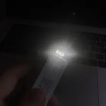 Keychain Book-Light Led-Bulb Pocket-Card Night-Lamp Laptop Usb-Power Mini for PC 5pcs/Lot