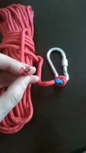 Cuerda de escalada en roca para exteriores, cordón de supervivencia de 20 metros, 6/8MM, accesorios de nailon, cuerda de seguridad de rescate