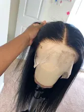 13x4 pelo recto peluca con malla frontal Remy malayo Remy pelucas de encaje de cabello humano 4x4 de cierre de encaje peluca transparente encaje frente Peluca de cabello humano