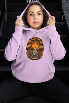 

Angemiel Wear Egyptian Pharaoh Pink Women 'S Hooded Sweatshirt