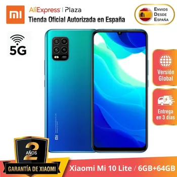 

Xiaomi Mi 10 Lite 5G (64GB ROM con 6GB RAM Android Nuevo Móvil) [Teléfono Móvil Versión Global para España] mi10lite