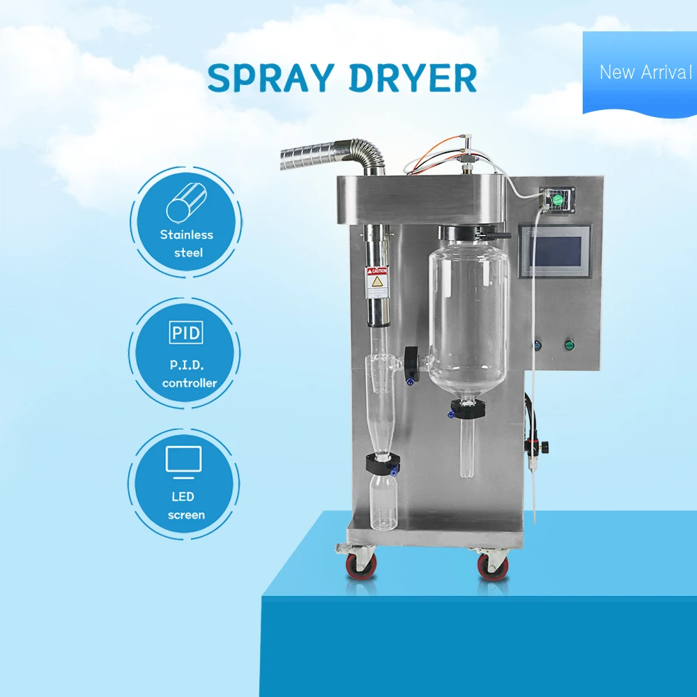 2L Stainless Steel Spray Dryer PID Controller Sensitive Materials