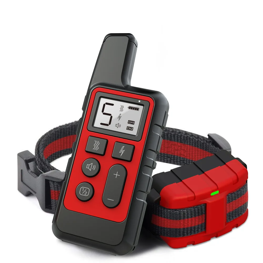 Waterproof Dog Shock Training Collar With Remote 400m Electric No Bark