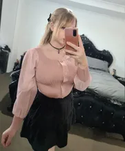 Women Blouse Shirt Mesh Long-Sleeve Patchwork Blusas Casual Fashion Tops And Autumn New