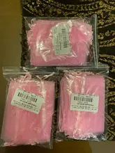 30 unids/lote 7x9cm 9x12cm 10x15cm, 13x18cm Cordón de Organza bolsas joyería bolsas de embalaje bolsa de regalo de fiesta de boda bolsa de la joyería