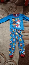 Paw Patrol-Pijama de algodón para niños, ropa de dormir de dos piezas, de manga larga